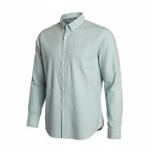 Croft & Barrow Shirt Mens XL Quick Dry Green Button Up Pre-owned